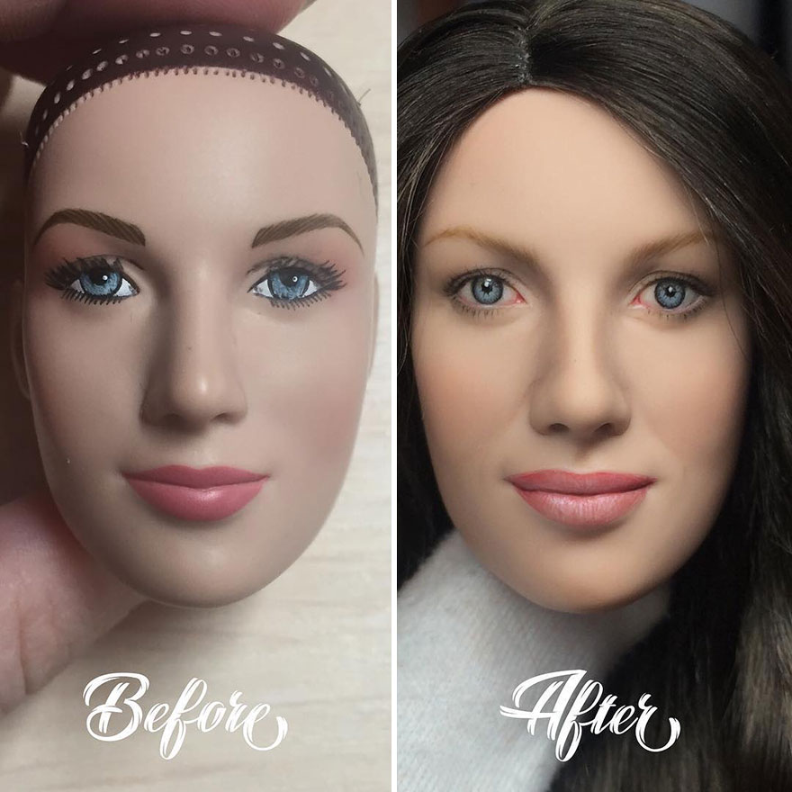 Seniman Ukraina mengubah make up 20 boneka, jadi lebih cantik & alami