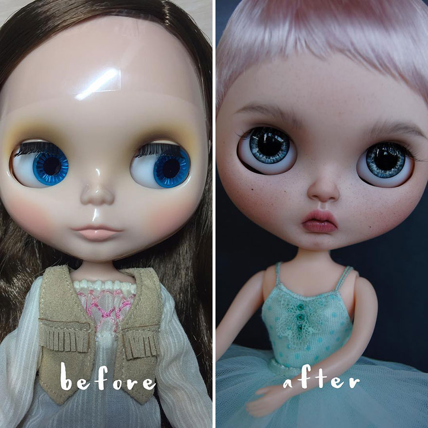 Seniman Ukraina mengubah make up 20 boneka, jadi lebih cantik & alami