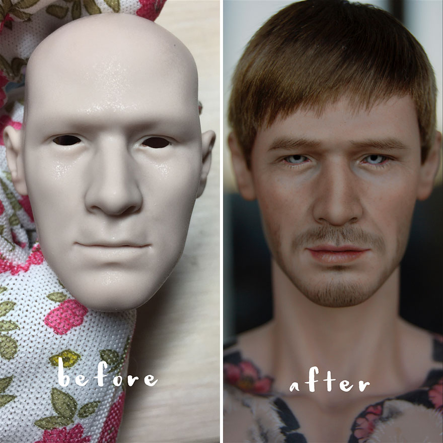 Seniman Ukraina mengubah make up 20 boneka, jadi lebih cantik & alami