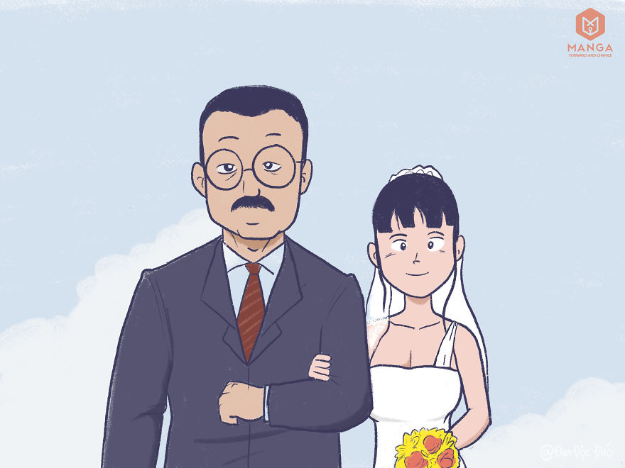 Komik yang bercerita soal hari pernikahan ini endingnya bikin baper