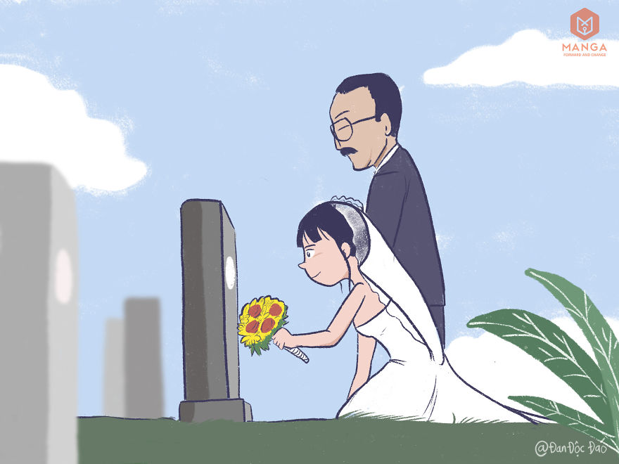 Komik yang bercerita soal hari pernikahan ini endingnya bikin baper