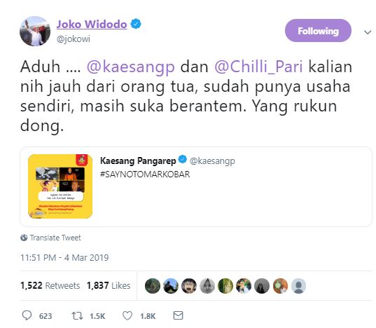 jokowi kaesang