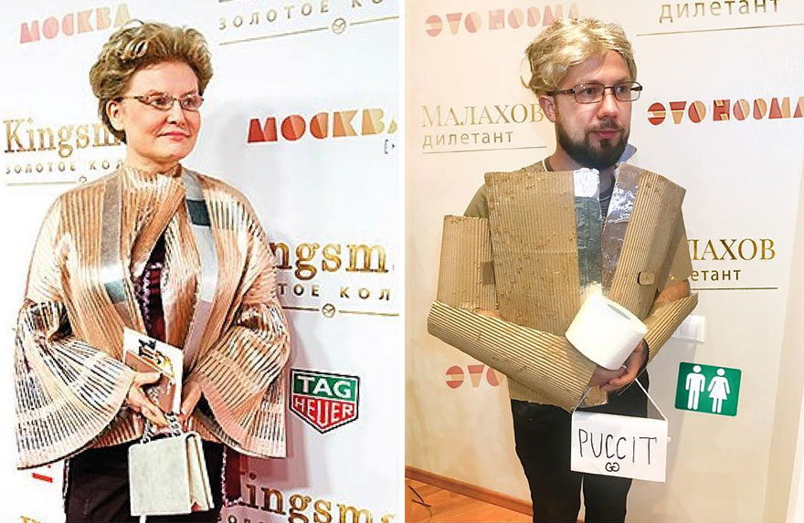 25 Tingkah blogger Rusia tirukan fashion public figure ini kocak abis