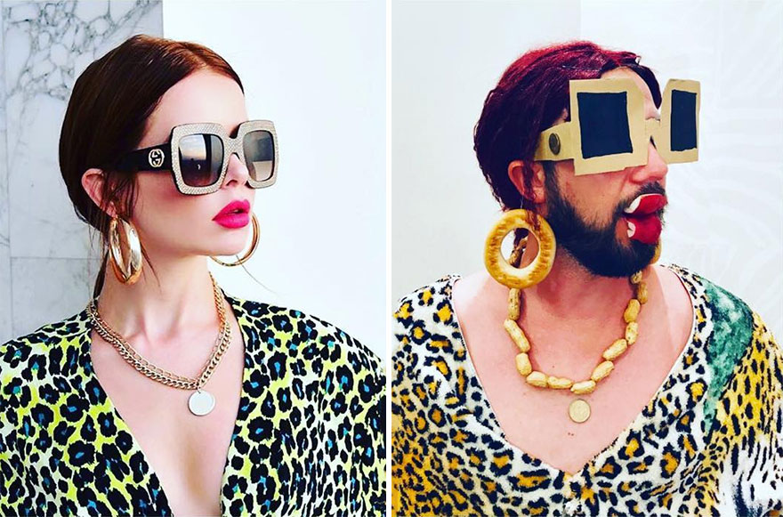 25 Tingkah blogger Rusia tirukan fashion public figure ini kocak abis