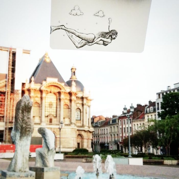 Seniman ini menggambar 17 'bagian yang hilang', hasilnya keren banget