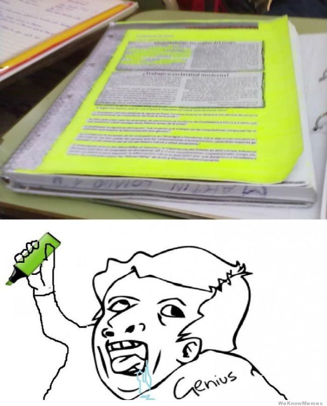 Genius face meme