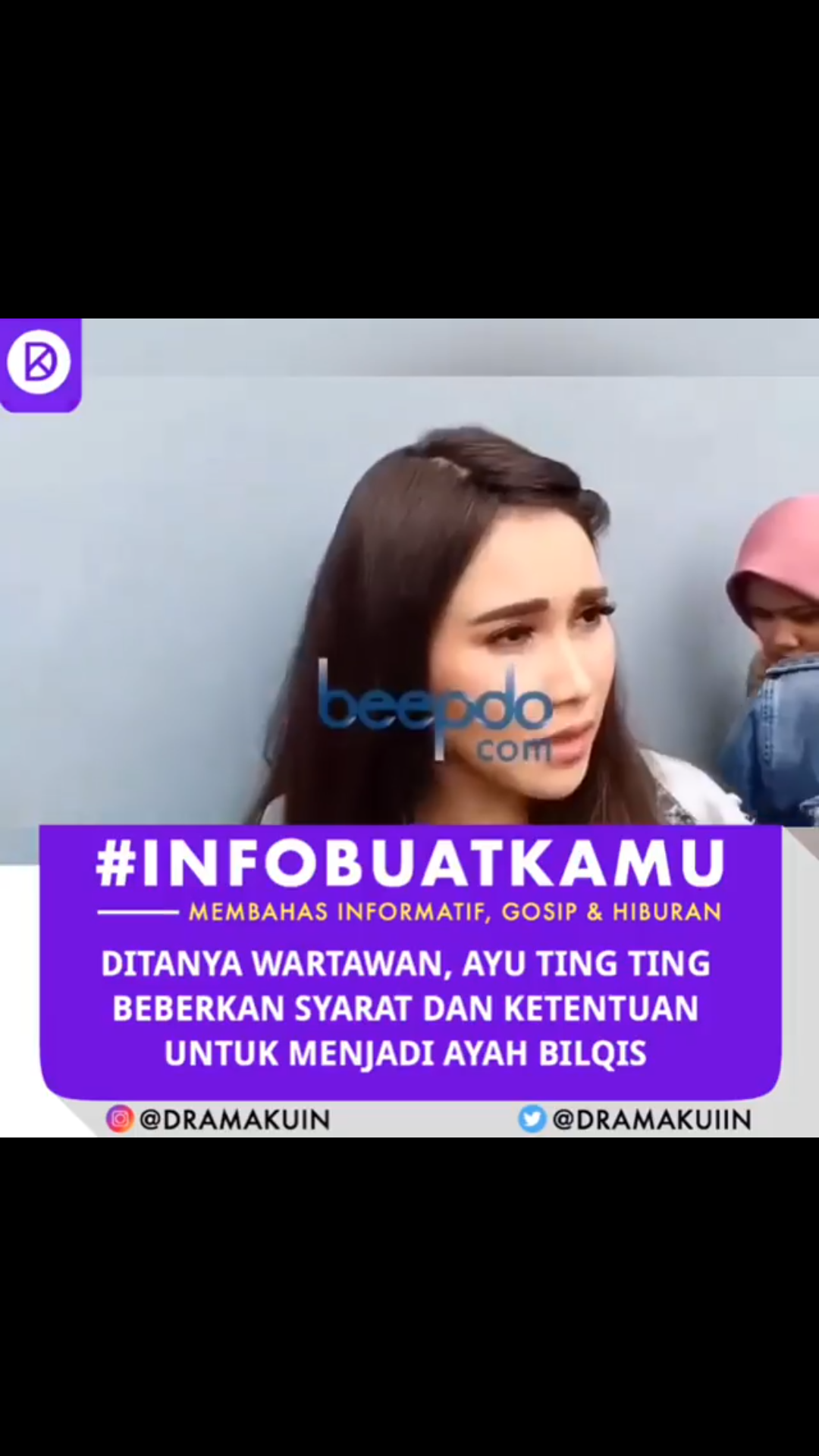 potret Ayu saat diwawancara