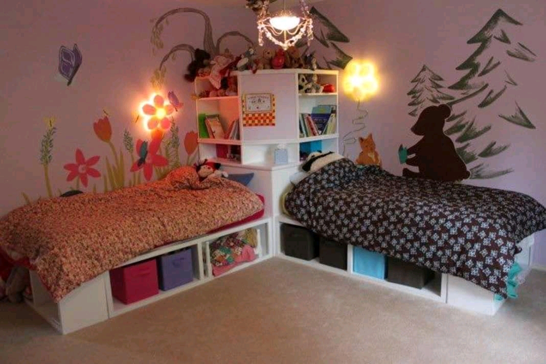 14 Desain kamar tidur anak yang digunakan bersama, unik & nyaman