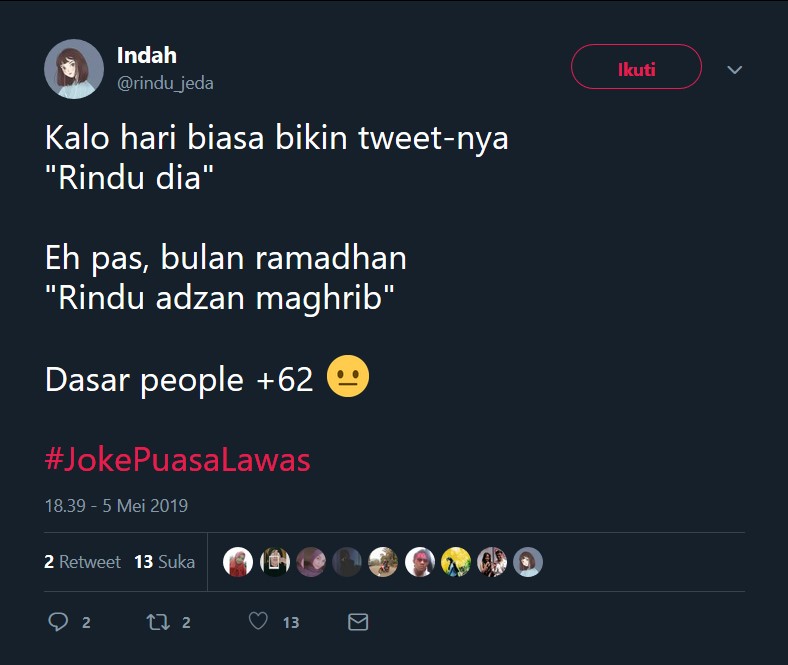 Foto: Twitter/@rindu_jeda