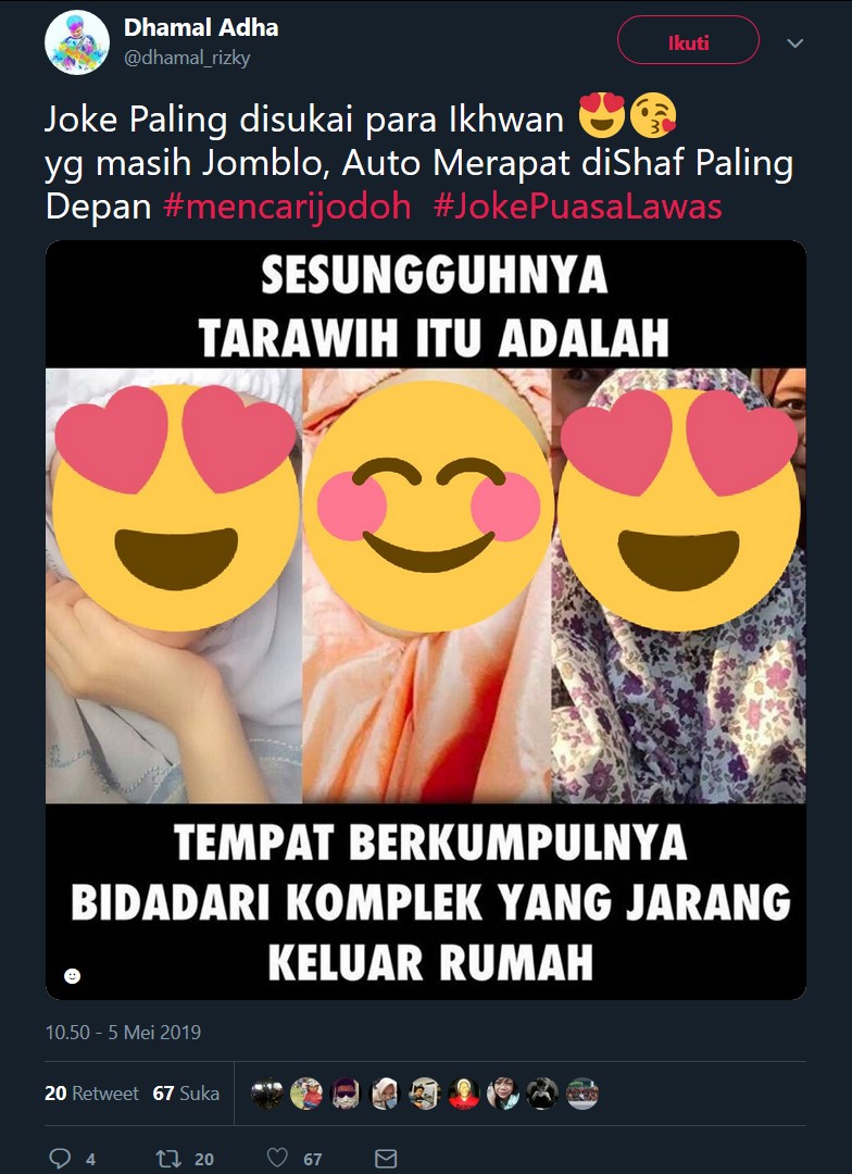 Foto: Twitter/@dhamal_rizky