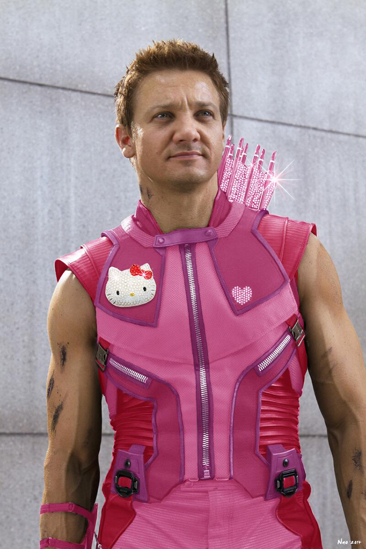 Kostum 11 karakter Avengers jadi pink ala Hello Kitty, unyu banget