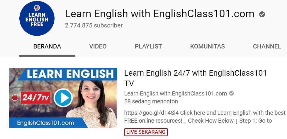 5 Channel YouTube ini cocok buat belajar bahasa Inggris