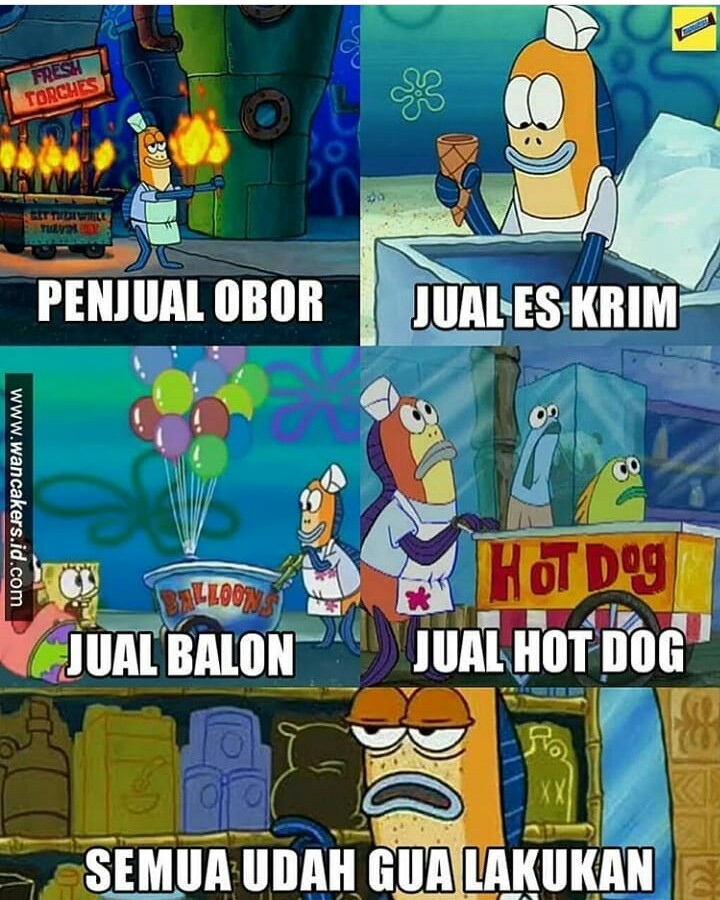 15 Meme logika konyol ala Spongebob ini bikin geleng-geleng kepala