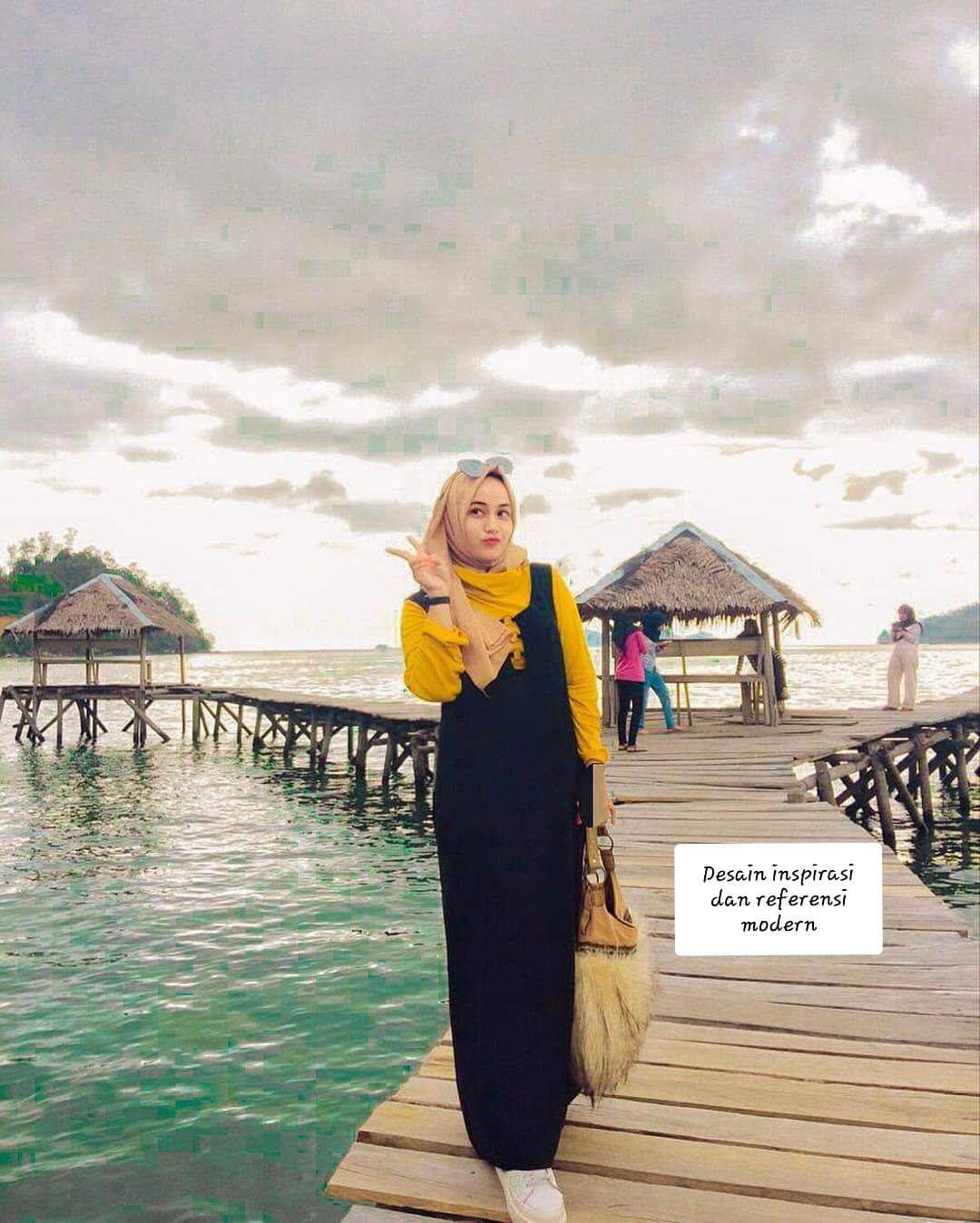 Ootd Hijab Simple Buat Ke Pantai