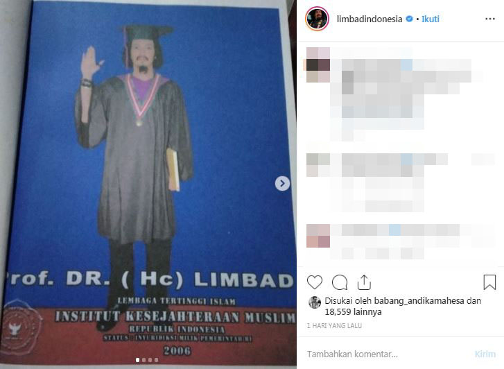 Heboh gelar profesor Limbad, 5 artis ini pun bergelar akademik tinggi