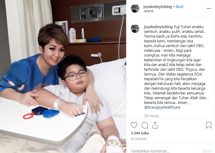 Ini 6 potret kedekatan Joy Tobing dan putra semata wayangnya