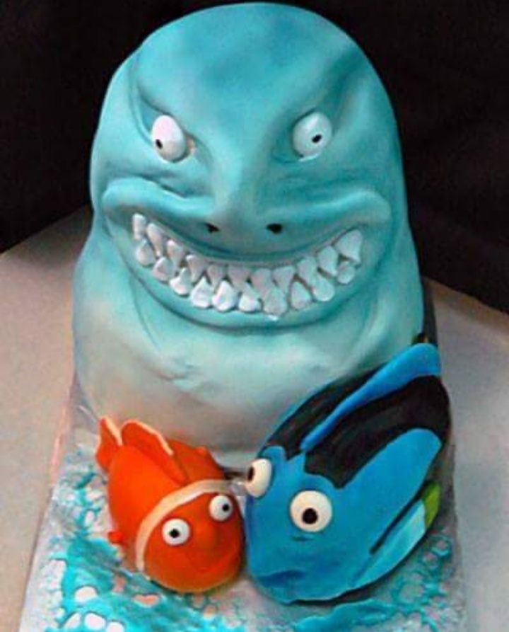 10 Kue ulang tahun ini gagal mirip dengan tokoh animasi, kocak abis