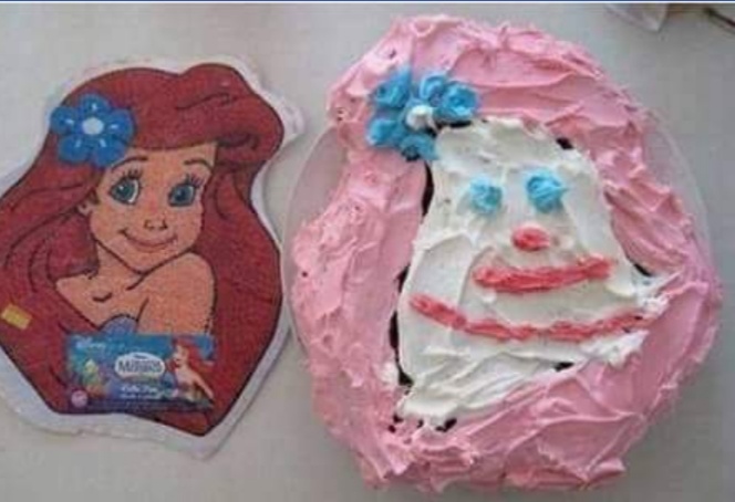 10 Kue ulang tahun ini gagal mirip dengan tokoh animasi, kocak abis