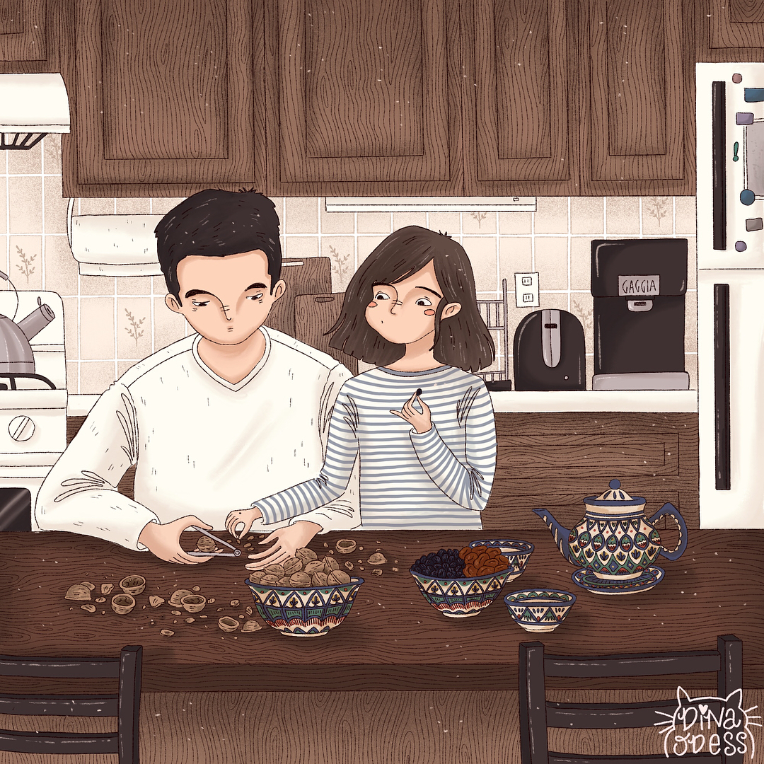 12 Ilustrasi ini tunjukkan jika punya suami cuek, kesel campur sayang
