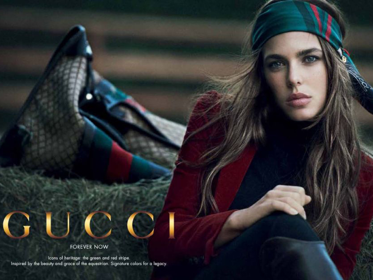 Charlotte Casiraghi saat menjadi model GUCCI pada 2013 lalu. (foto:Gucci)