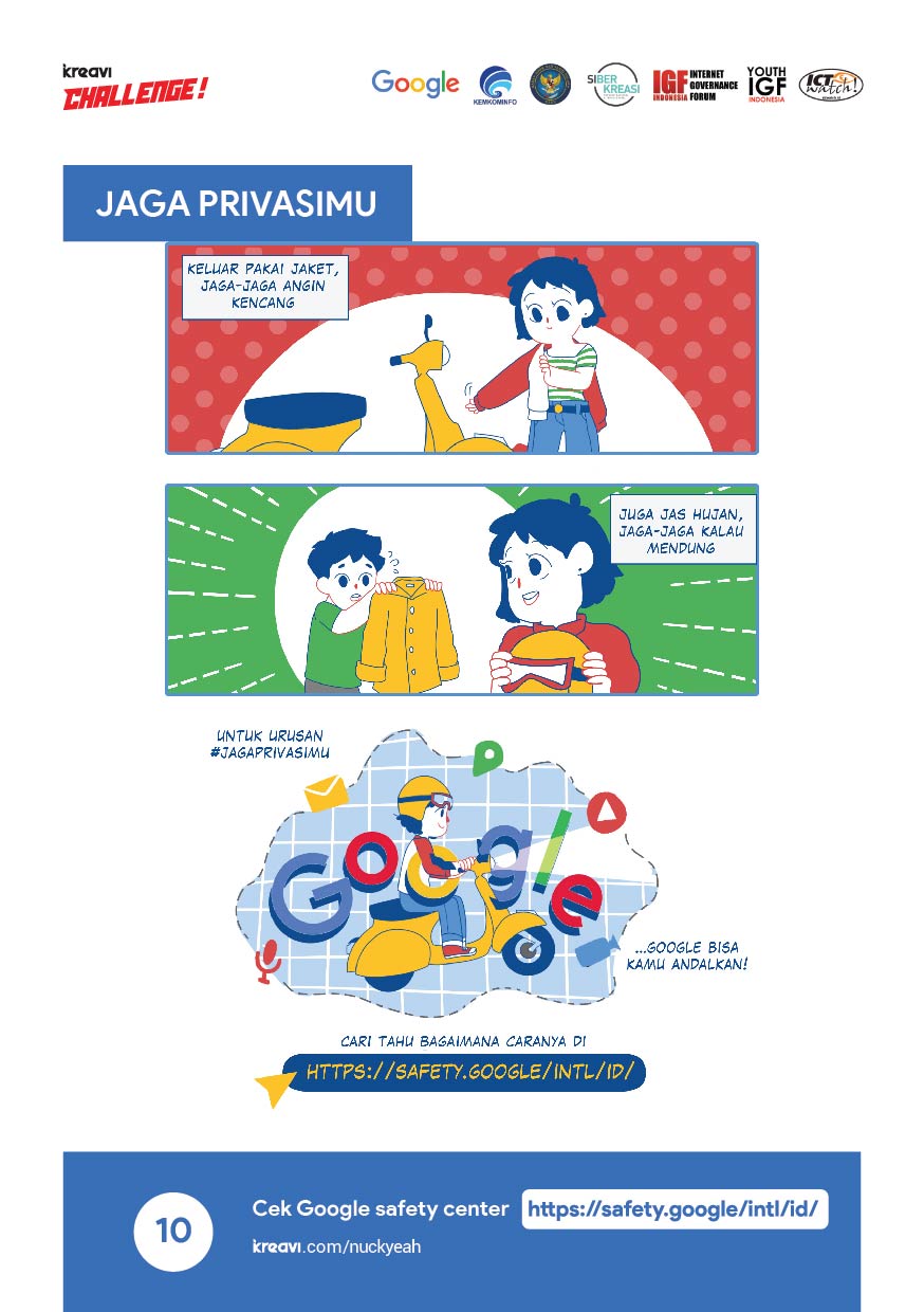 Deretan komik ini ajarkan cara menjaga privasi di internet