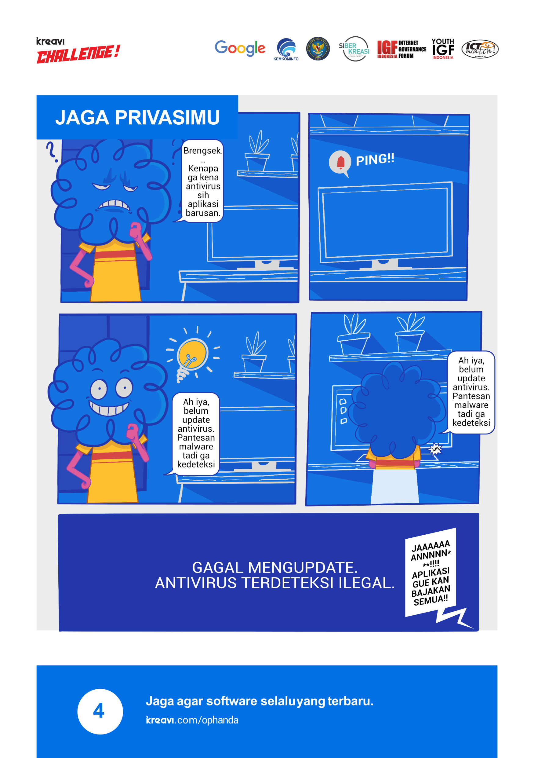 Deretan komik ini ajarkan cara menjaga privasi di internet