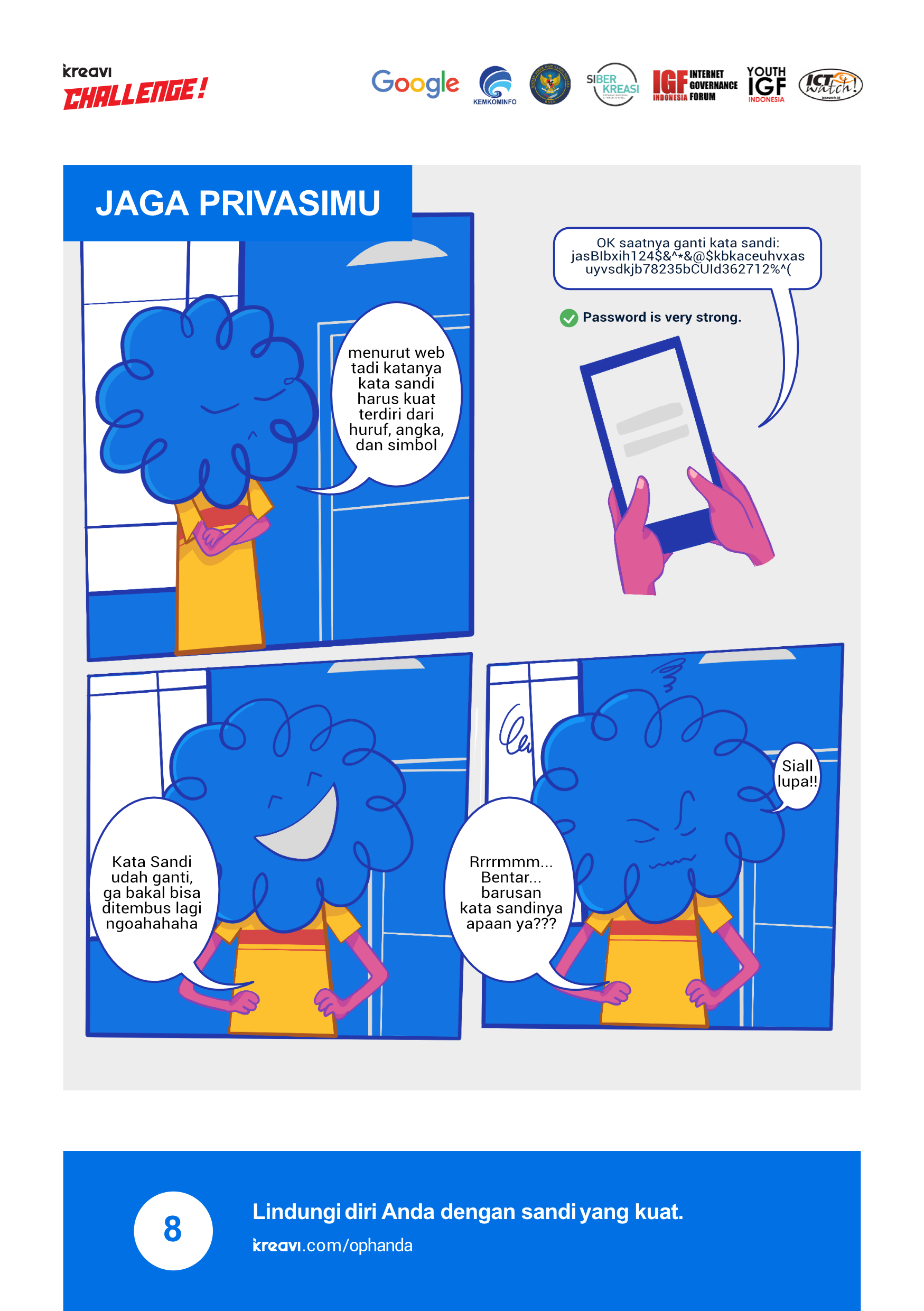 Deretan komik ini ajarkan cara menjaga privasi di internet