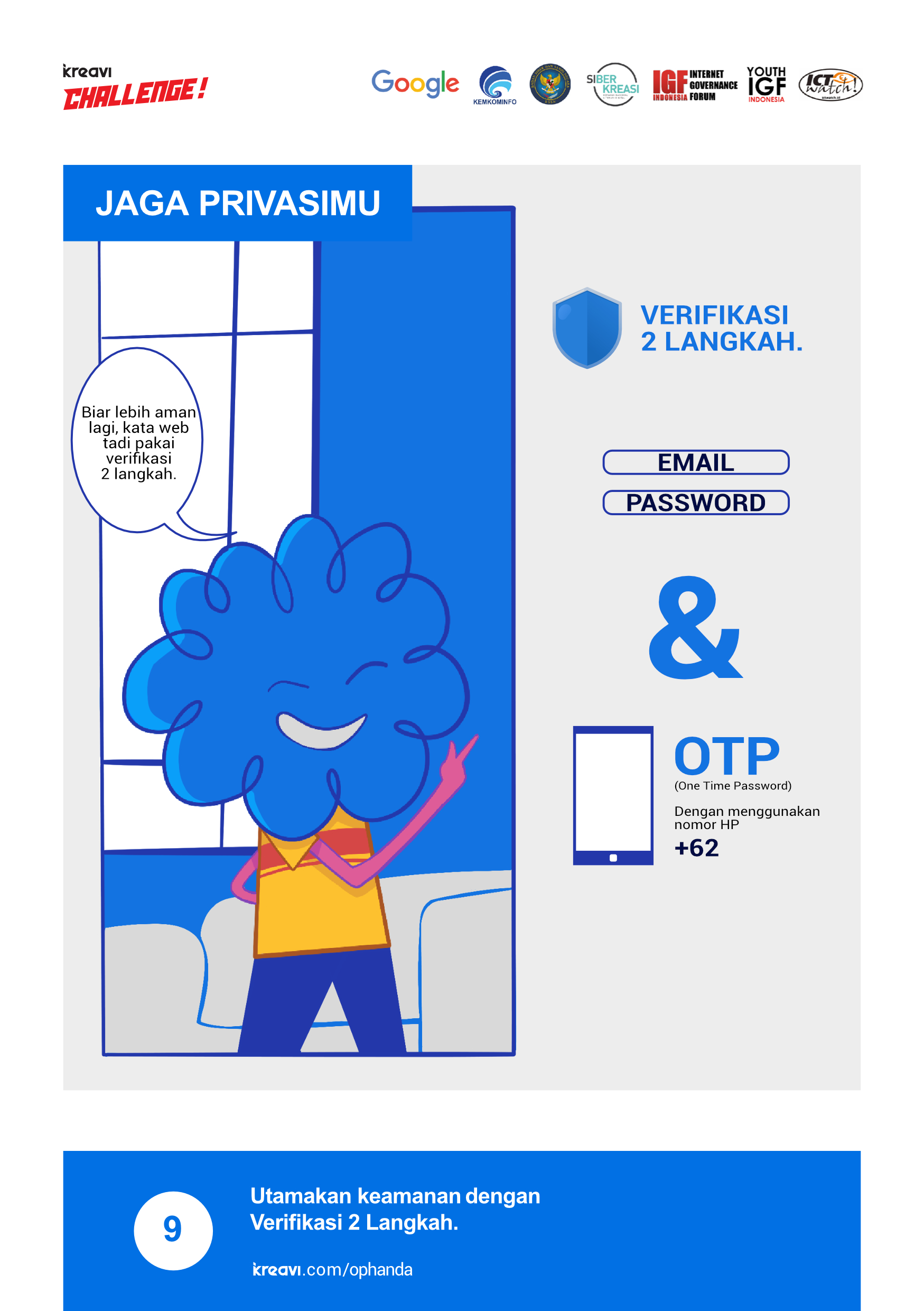 Deretan komik ini ajarkan cara menjaga privasi di internet