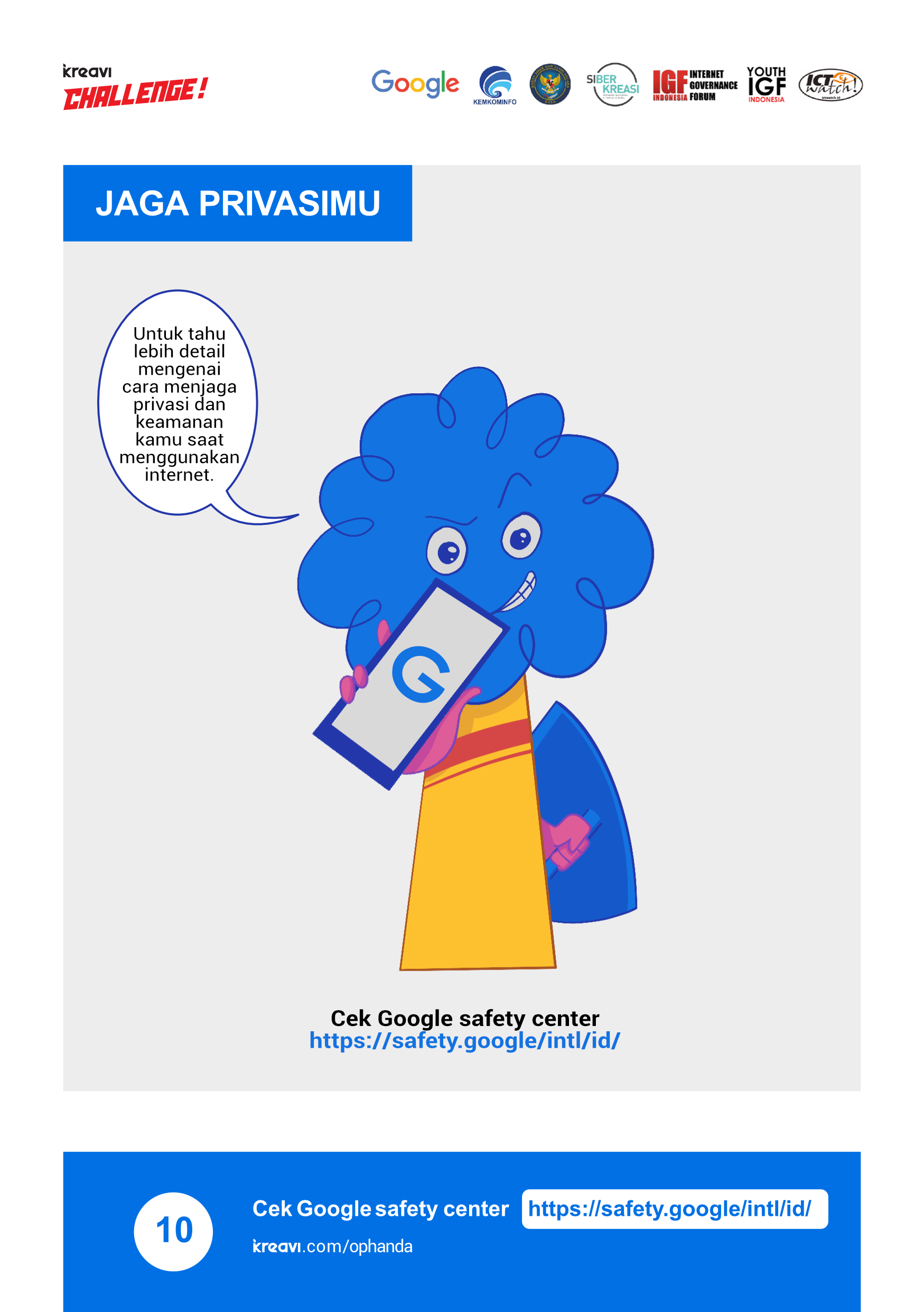 Deretan komik ini ajarkan cara menjaga privasi di internet