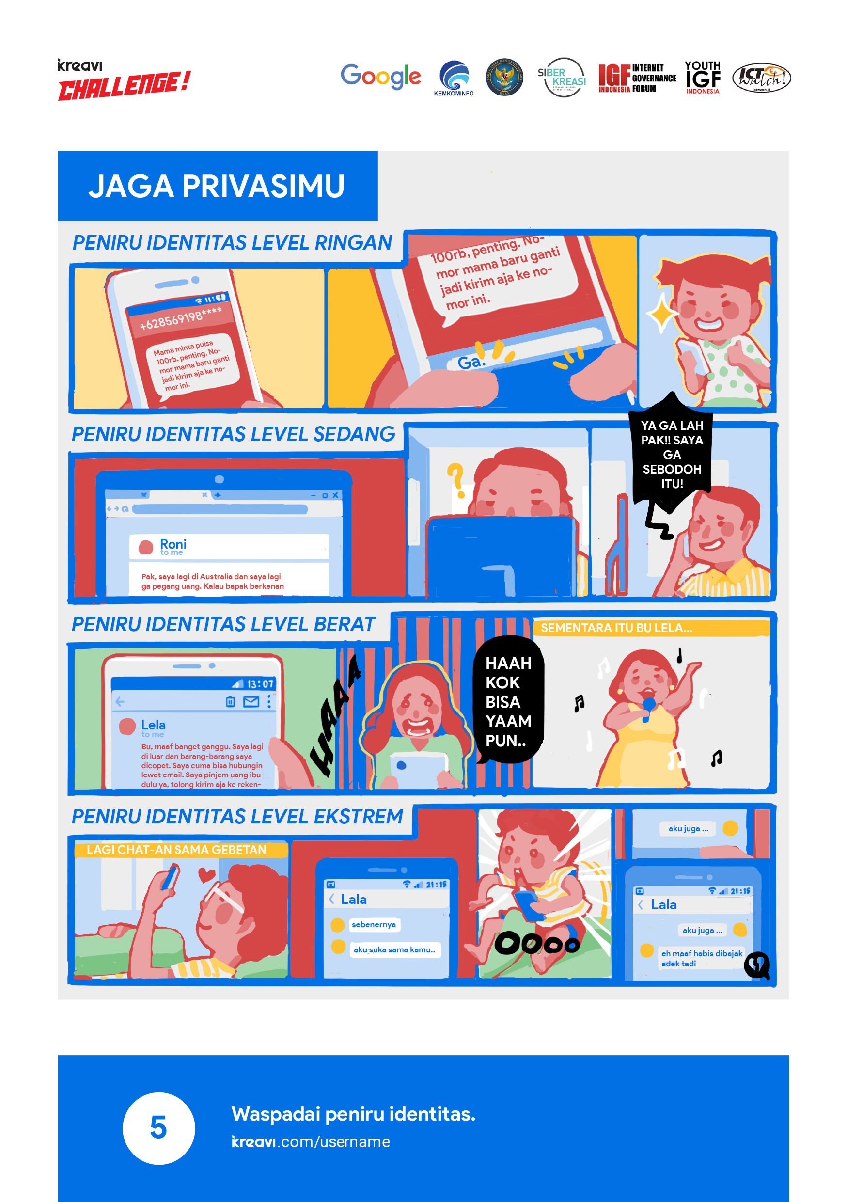 Deretan komik ini ajarkan cara menjaga privasi di internet