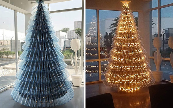 Pohon Natal Dari Botol Sprite Tanpa Keluar Uang Ini 14 