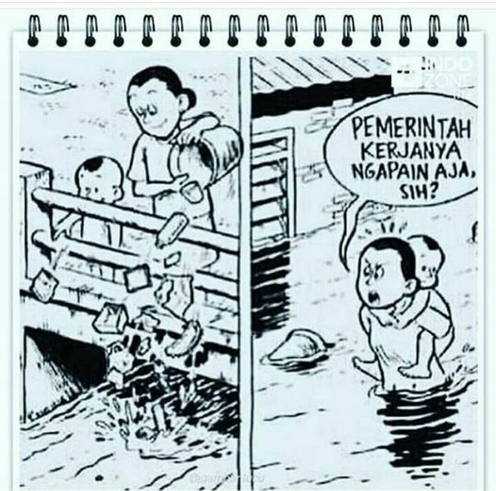 11 Potret absurd tentang banjir ini jadi bukti ketangguhan warga +62