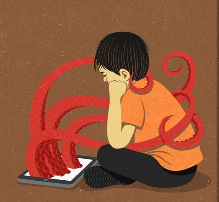 30 Ilustrasi menyedihkan ini sindir sisi gelap kehidupan modern