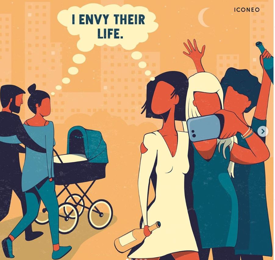 30 Ilustrasi menyedihkan ini sindir sisi gelap kehidupan modern