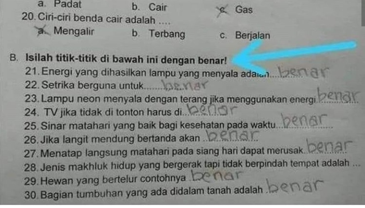 7 Jawaban anak saat ujian sekolah ini bikin tepuk jidat
