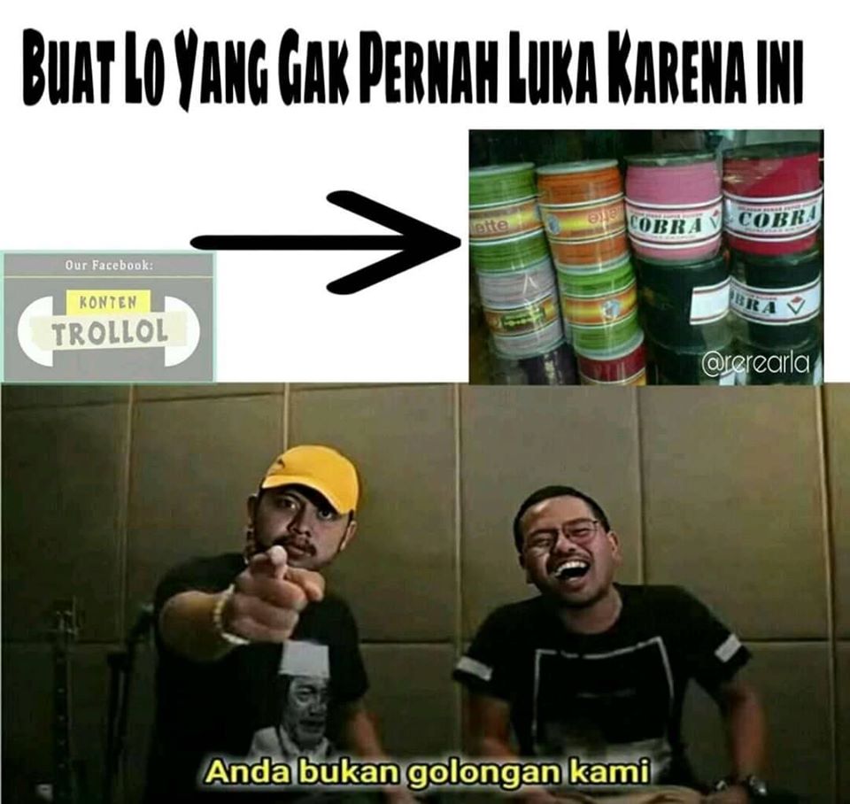 11 Meme receh 'anda bukan golongan kami' ini bikin ngakak