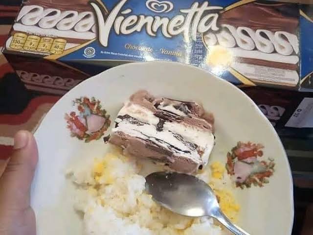 Viennetta campur nasi