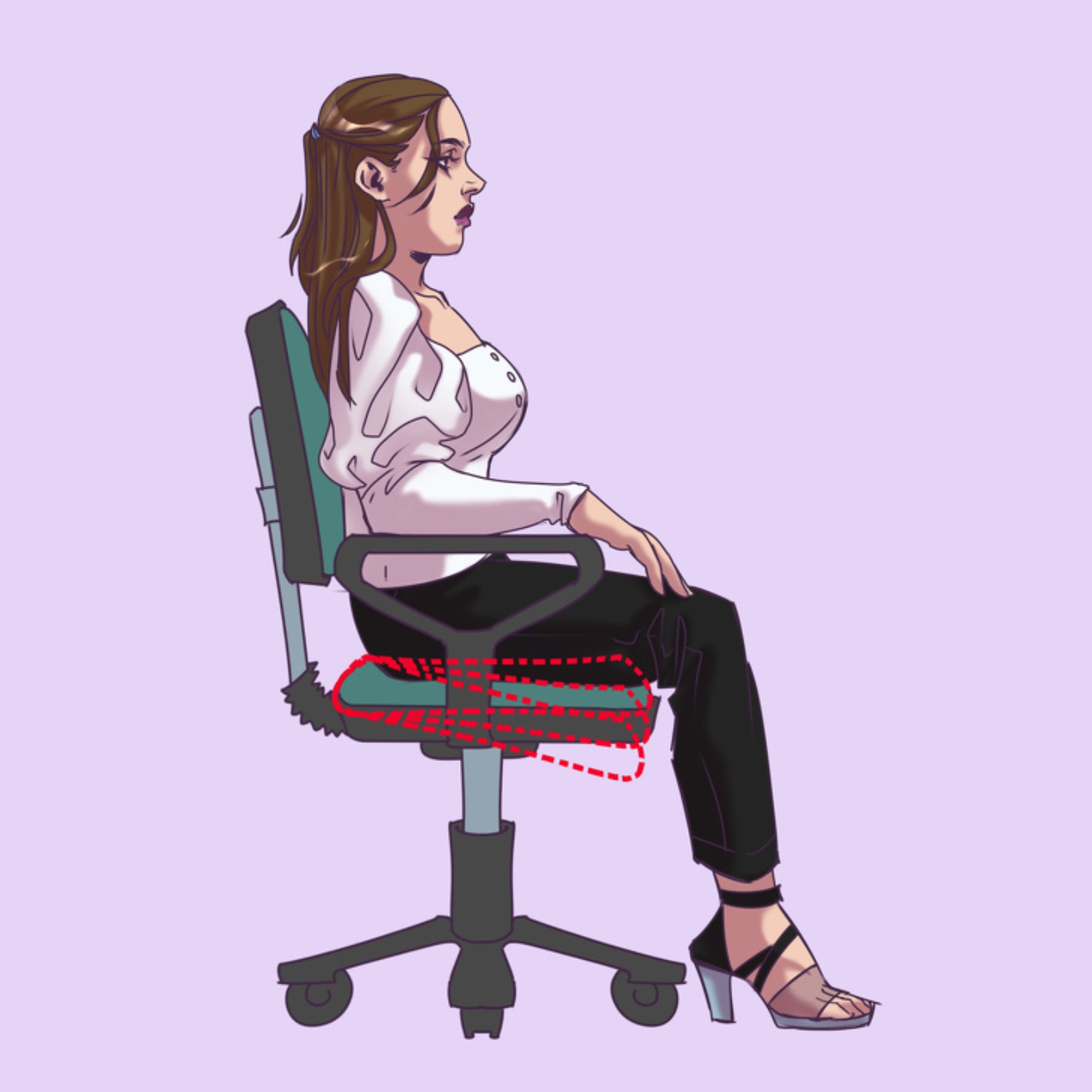 10 Posisi duduk ini dapat merusak kesehatan pekerja kantor