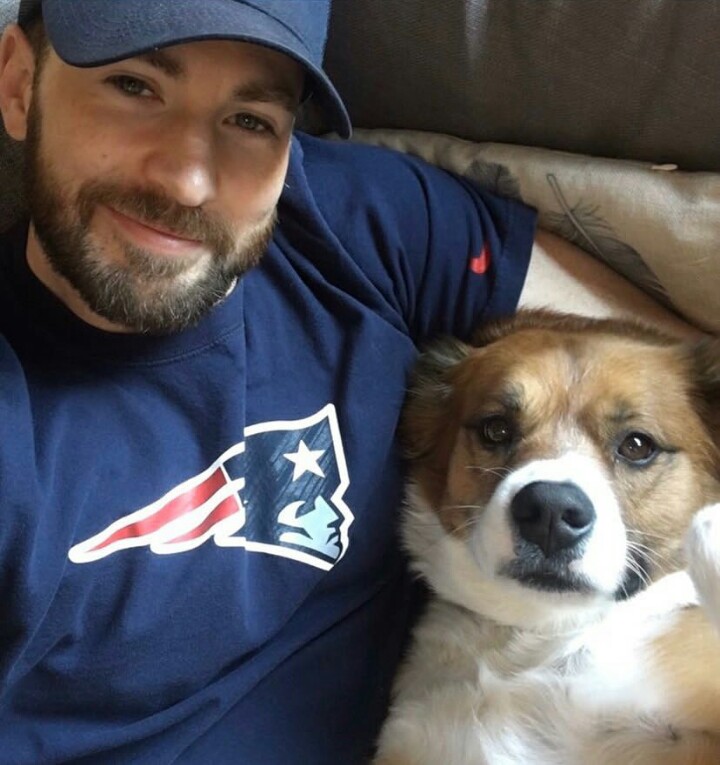 12 Potret keseharian Chris Evans, sang Captain America yang keren abis