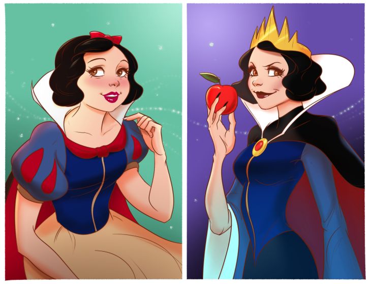 10 Potret Princess Disney jika diubah jadi villain, jadi lebih seram