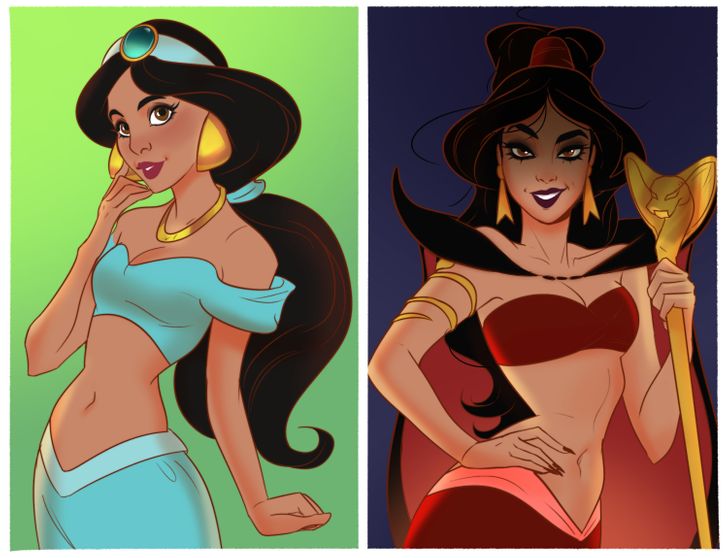 10 Potret Princess Disney jika diubah jadi villain, jadi lebih seram