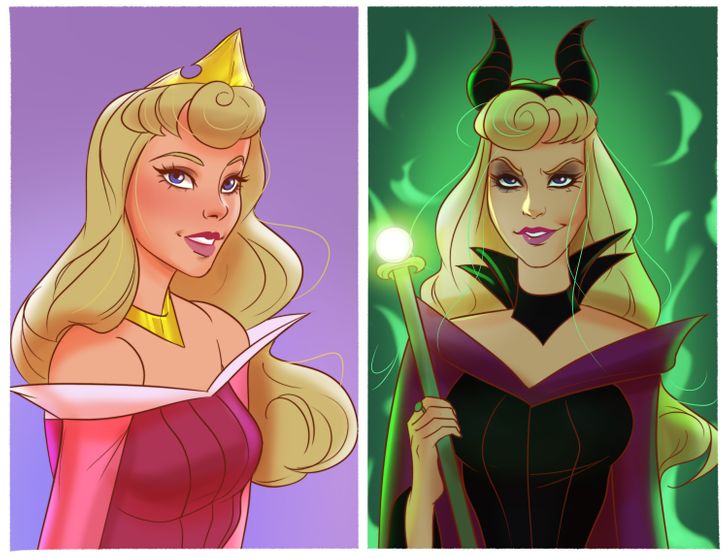 10 Potret Princess Disney jika diubah jadi villain, jadi lebih seram