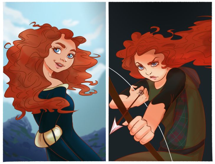 10 Potret Princess Disney jika diubah jadi villain, jadi lebih seram
