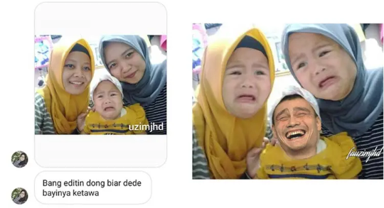 6 Permintaan edit foto ini hasilnya kocak banget, bikin geleng-geleng