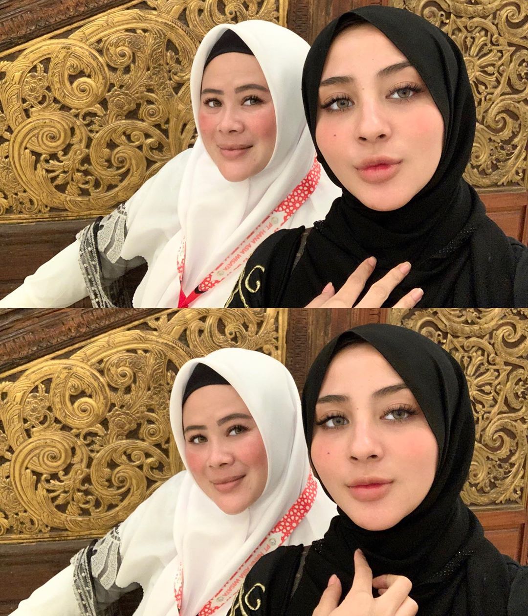 8 Inspirasi outfit hijab ala Margin Winaya, cantik dan anggun