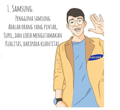 8 Komik ini gambarkan karakter seseorang dilihat dari merek smartphone