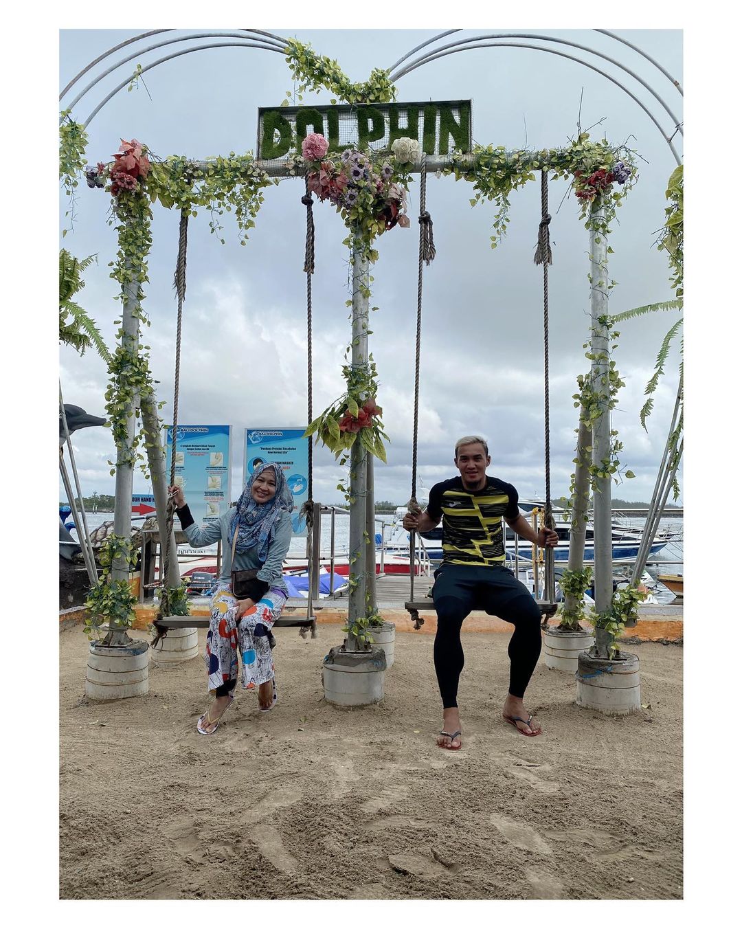 9 Potret bahagia Okie dan Gunawan saat liburan di Bali, bak honeymoon
