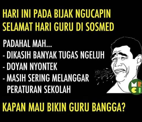 10 Meme kocak tentang guru ini bikin kangen masa sekolah