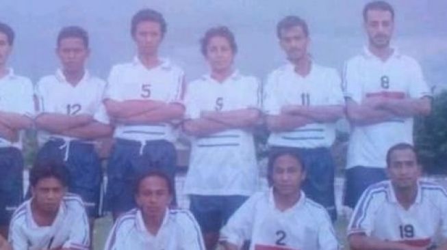 Syekh Ali Jaber saat berkostum sepak bola