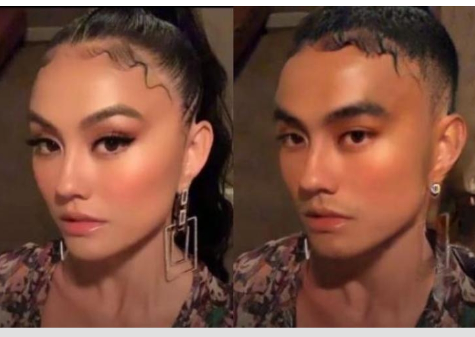 Penampilan artis cantik saat jadi pria